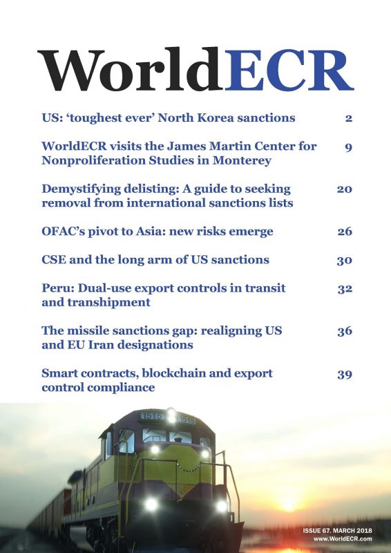 The Journal Of Export Controls & Sanctions | WorldECR